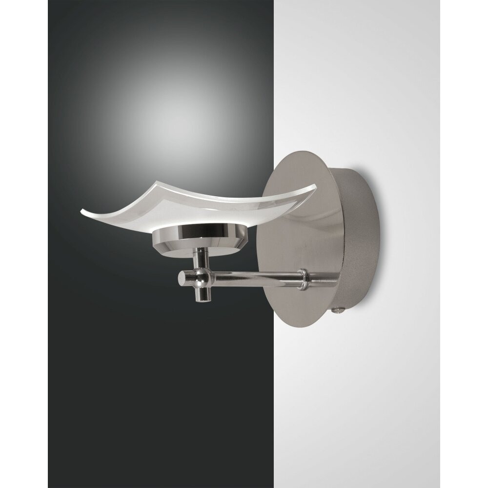 Applique murale Fabas Luce Desus LED Nickel mat, 1 lumière main product photo