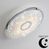 Plafonnier Jamton LED Chrome, 1 lumière, Télécommandes