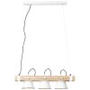 Suspension Brilliant Plow Bois clair, Blanc, 3 lumières