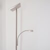 Lampadaire à vasque Veteli LED Chrome, Nickel mat, 2 lumières