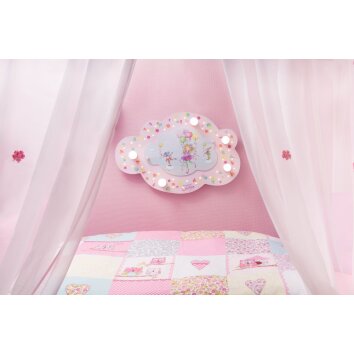 Applique murale Elobra BALLONSCHAUKEL Rose, 5 lumières