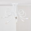 Plafonnier Wertach Blanc, 6 lumières
