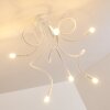 Plafonnier Wertach Blanc, 6 lumières