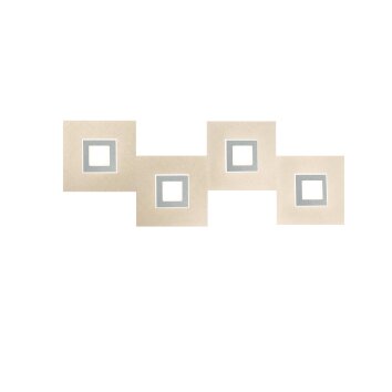 Applique murale Grossmann Karree LED Titane, 4 lumières