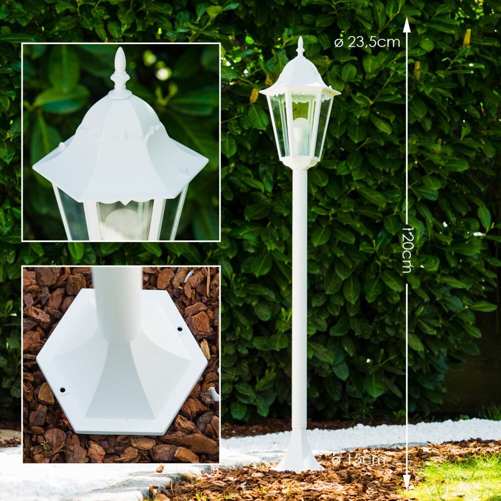 Lampadaire extérieur Bristol Blanc, 1 lumière main product photo