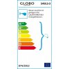 Spot Globo KATI Chrome, Acier inoxydable, Nickel mat, Blanc, 3 lumières