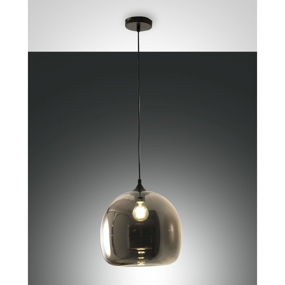 Suspension Fabas Luce Maia Noir, 1 lumière main product photo