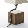 Lampe à poser Brilliant Casket Beige, Brun foncé, Zingué, 1 lumière