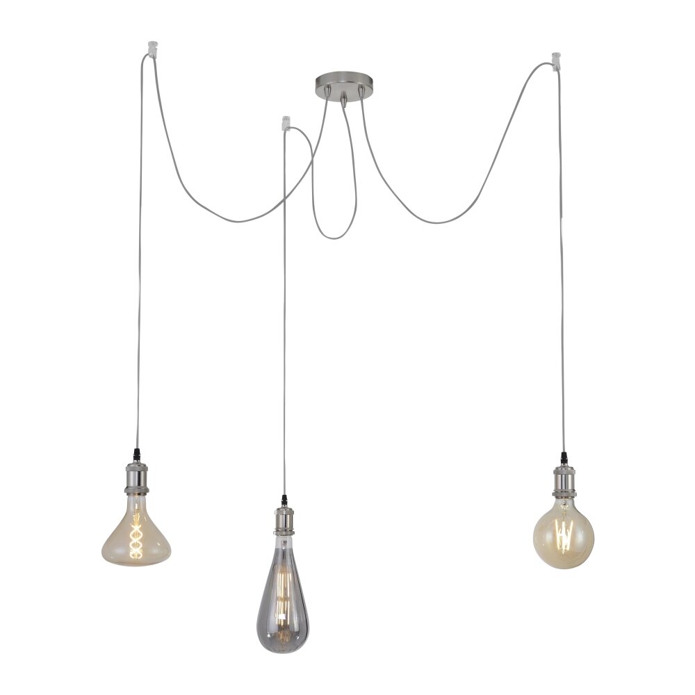 Suspension Leuchten Direkt DIY Acier inoxydable, 3 lumières main product photo