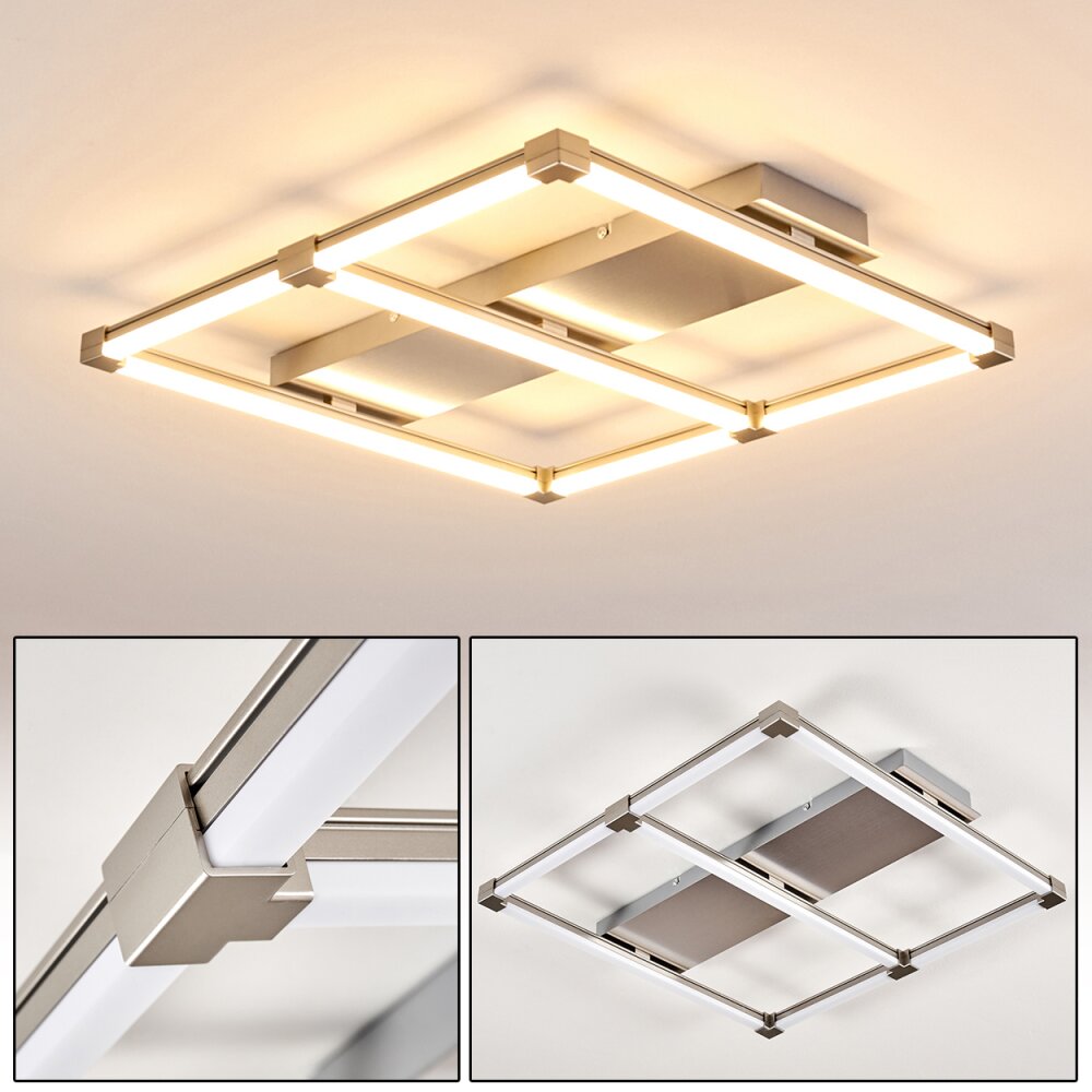 Plafonnier Beken LED Acier brossé, 1 lumière main product photo