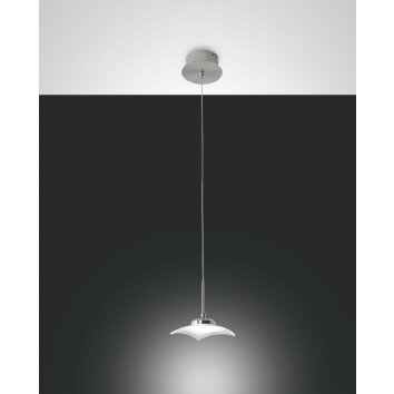 Suspension Fabas Luce Desus LED Nickel mat, 1 lumière