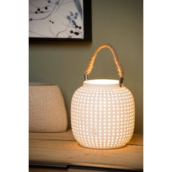 Lampe de table Lucide SAFIYA Blanc, 1 lumière Lampe de table Lucide SAFIYA Blanc, 1 lumière