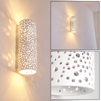 Applique murale Jabiru Blanc, 2 lumières