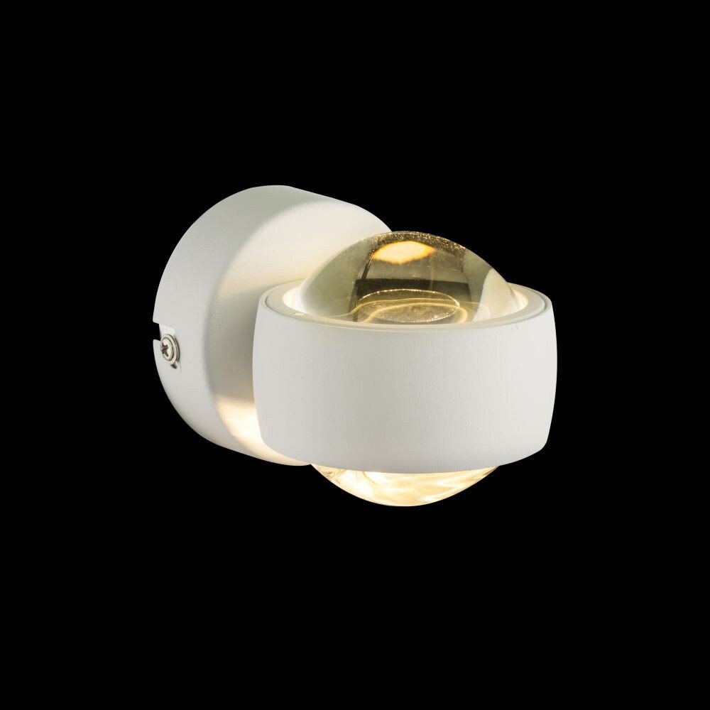 Applique murale Globo LED Blanc, 2 lumières main product photo