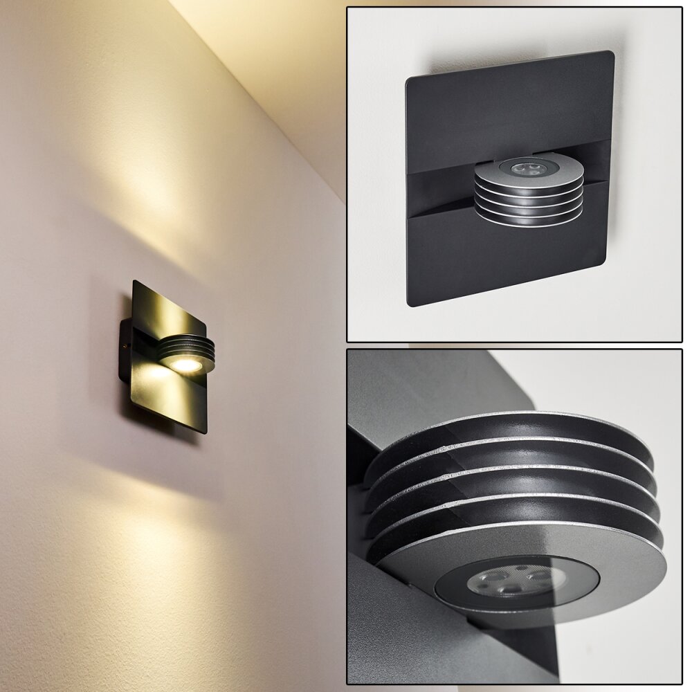 Applique murale d'extérieur Haslen LED Anthracite, 1 lumière main product photo