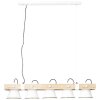 Suspension Brilliant Plow Bois foncé, Blanc, 5 lumières