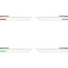 Panneau encastrable Brilliant Odella LED Blanc, 1 lumière, Télécommandes, Changeur de couleurs