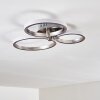 Plafonnier Volonne LED Argenté, 3 lumières