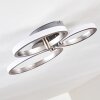 Plafonnier Volonne LED Argenté, 3 lumières