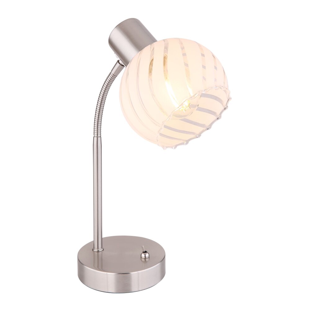 Lampe de table Globo WILLY Nickel mat, 1 lumière main product photo