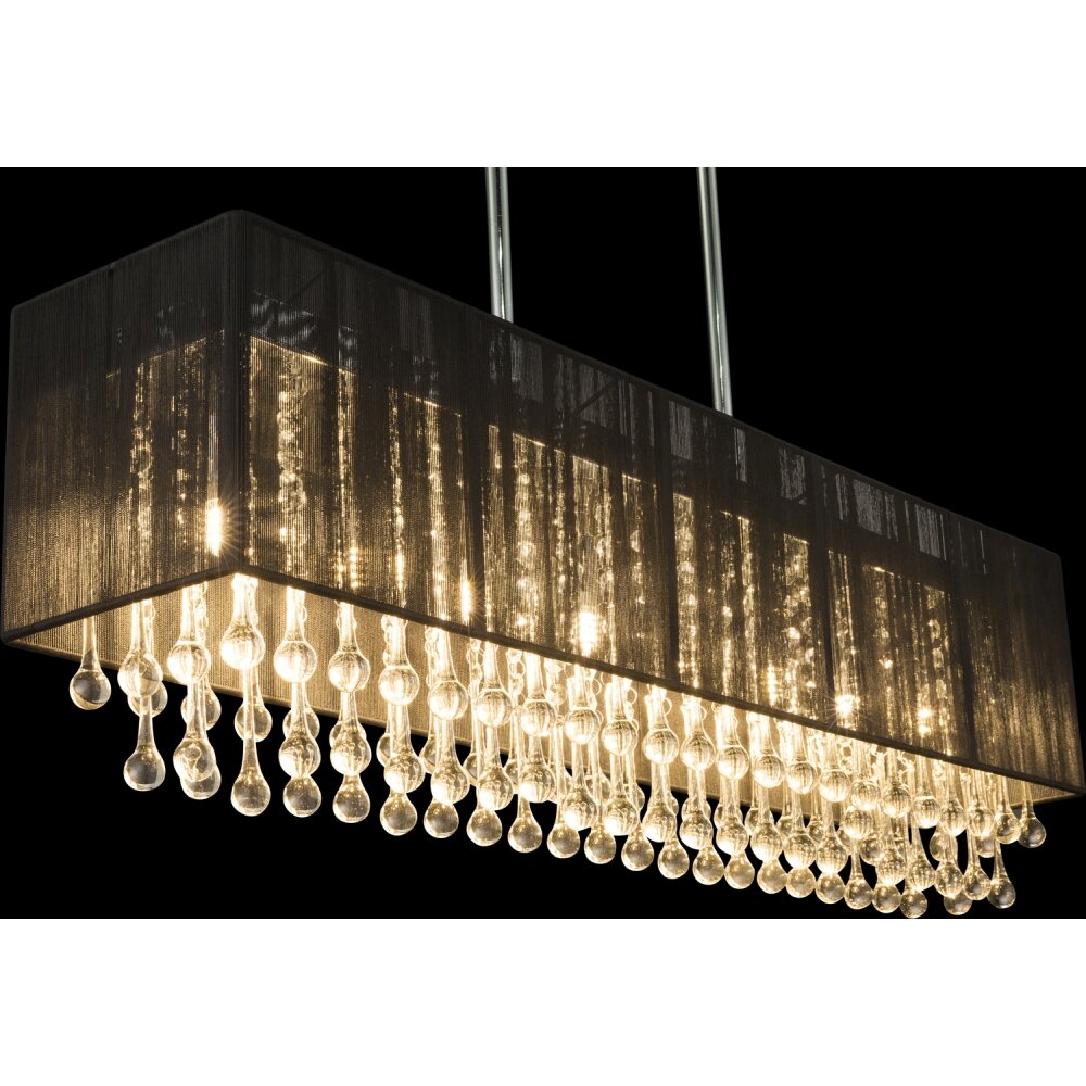 Suspension Globo Bagana LED Chrome, 8 lumières main product photo