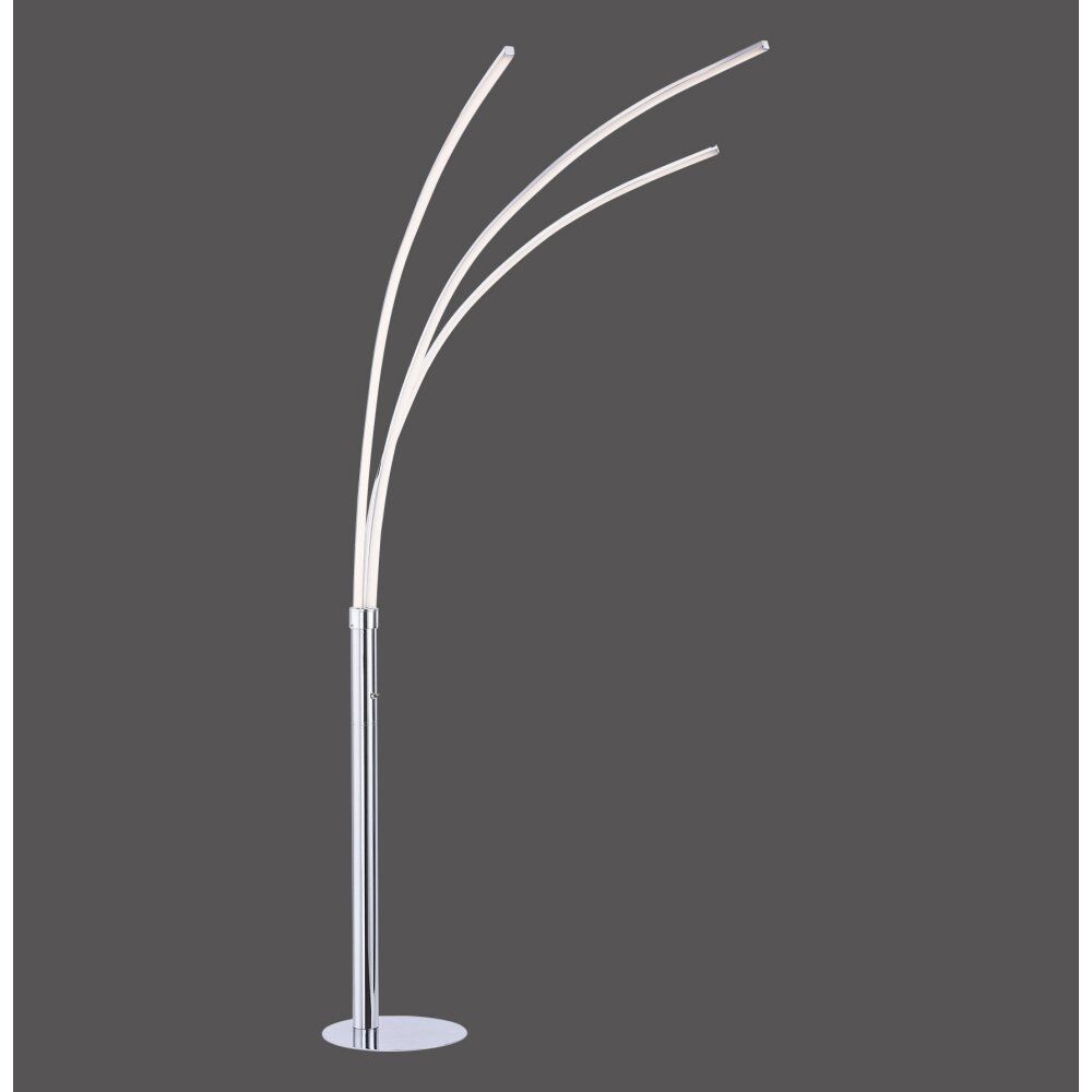 Lampadaire Leuchten-Direkt MAJA LED Chrome, 3 lumières main product photo