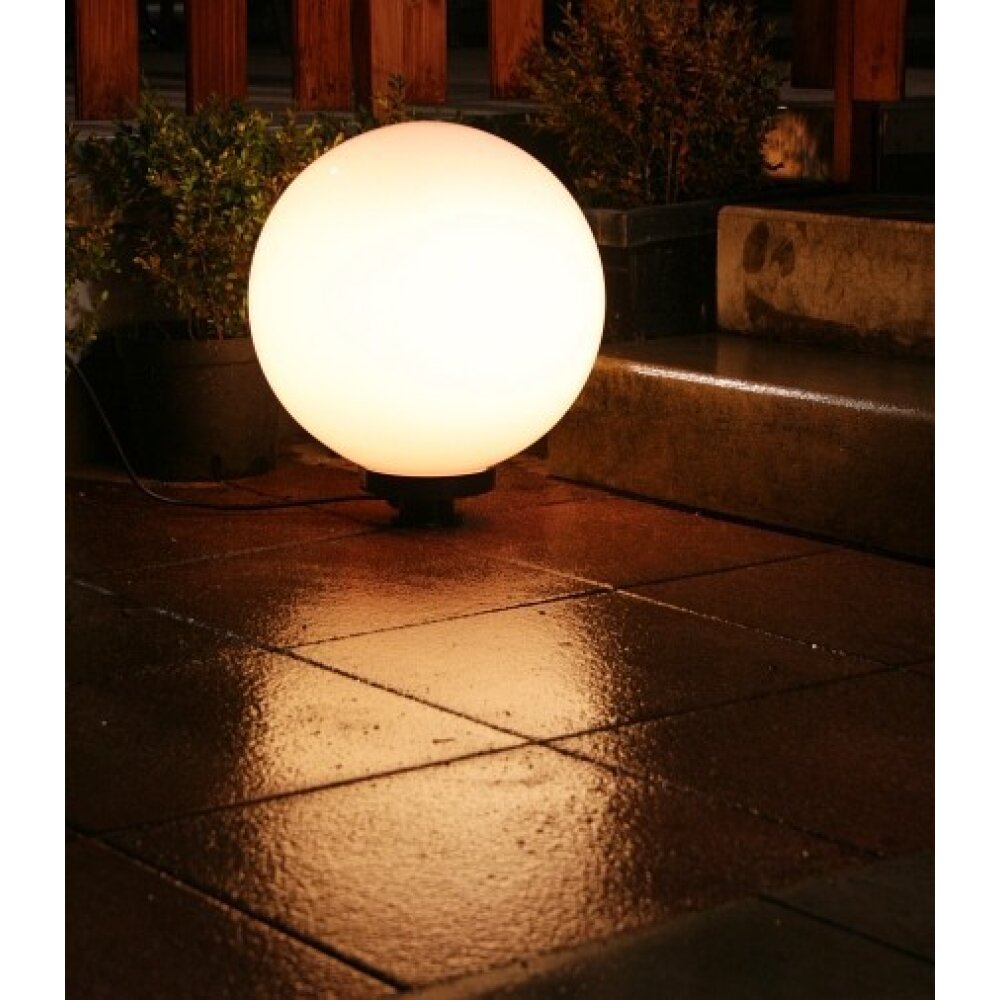 Boule lumineuse de jardin 40 cm Blanc, 1 lumière main product photo