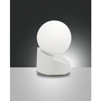 Lampe à poser Fabas Luce Gravity LED Blanc, 1 lumière