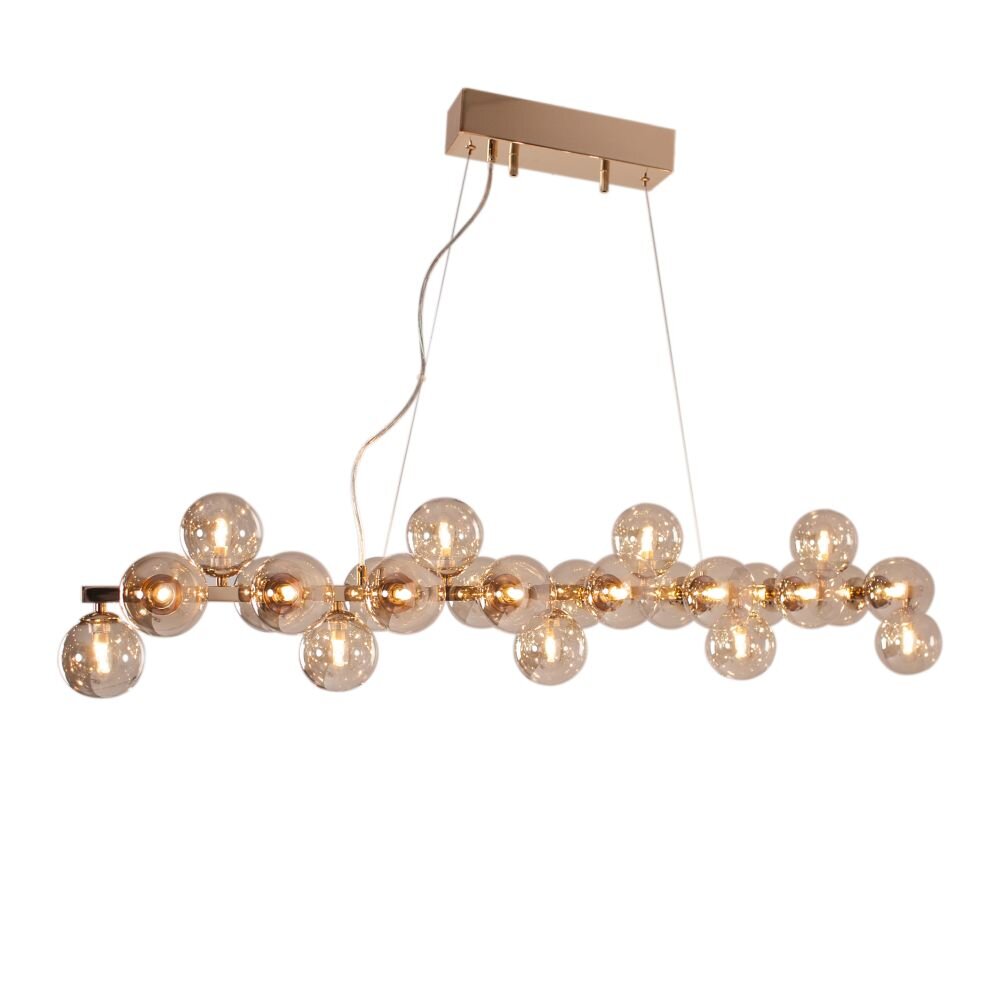 Suspension By Rydens Splendor Ambre, Or, 25 lumières main product photo