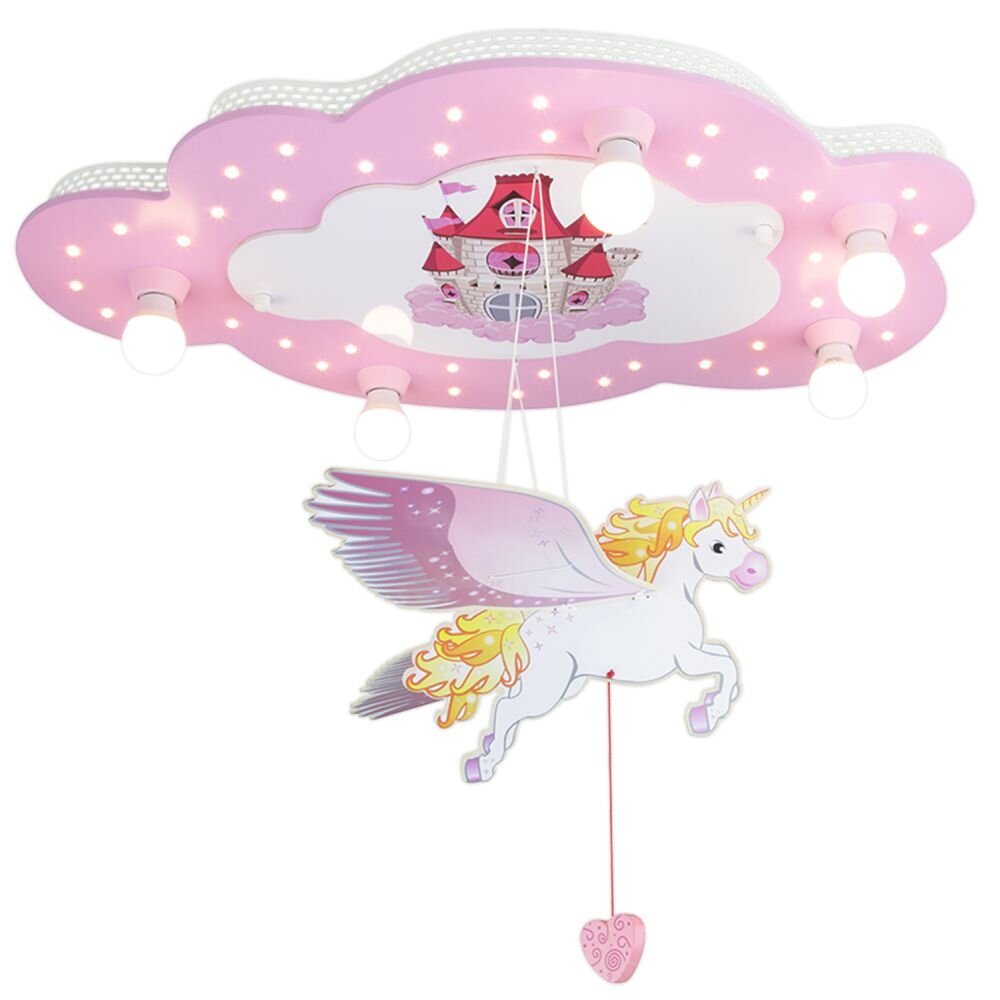 Plafonnier Elobra EINHORN Rose, 5 lumières main product photo