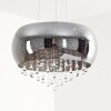 Suspension Ventspils Chrome, 5 lumières