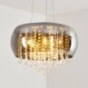 Suspension Ventspils Chrome, 5 lumières