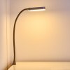 Lampe de chevet Alamo Nickel mat, 1 lumière, Détecteur de mouvement