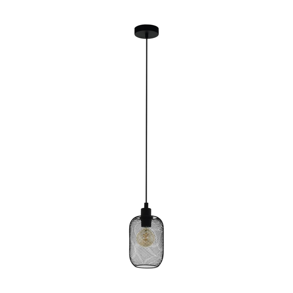 Suspension Eglo WRINGTON Noir, 1 lumière main product photo