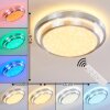 Plafonnier Mirabeau LED Blanc, 2 lumières, Télécommandes, Changeur de couleurs