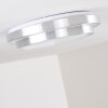 Plafonnier Mirabeau LED Blanc, 2 lumières, Télécommandes, Changeur de couleurs