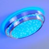 Plafonnier Mirabeau LED Blanc, 2 lumières, Télécommandes, Changeur de couleurs