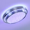 Plafonnier Mirabeau LED Blanc, 2 lumières, Télécommandes, Changeur de couleurs