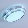 Plafonnier Mirabeau LED Blanc, 2 lumières, Télécommandes, Changeur de couleurs