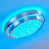 Plafonnier Mirabeau LED Blanc, 2 lumières, Télécommandes, Changeur de couleurs