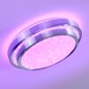 Plafonnier Mirabeau LED Blanc, 2 lumières, Télécommandes, Changeur de couleurs