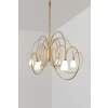 Suspension Holländer ROSASPINA OVAL Or, 6 lumières