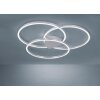 Plafonnier Paul Neuhaus Q-KATE LED Argenté, 3 lumières, Télécommandes
