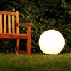 Boule lumineuse de jardin 40 cm Blanc, 1 lumière