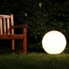 Boule lumineuse de jardin 40 cm Blanc, 1 lumière