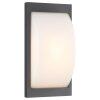 Applique murale d'extérieur LCD Emden LED Noir, 1 lumière, Détecteur de mouvement