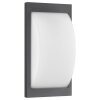 Applique murale d'extérieur LCD Emden LED Noir, 1 lumière, Détecteur de mouvement