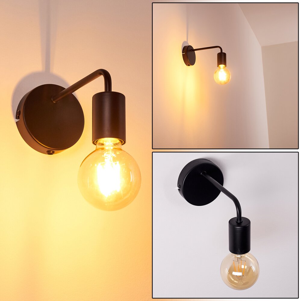 Applique murale Gravenstein Noir, 1 lumière main product photo