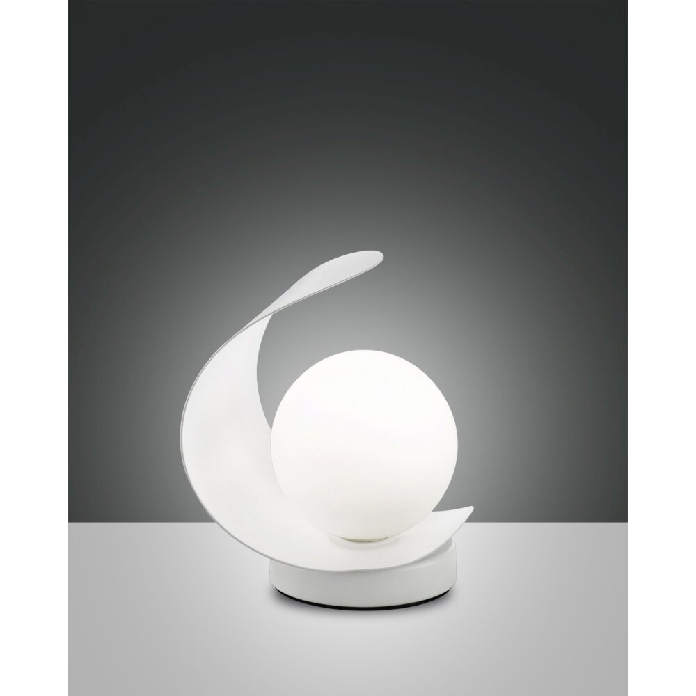 Lampe à poser Fabas Luce Adria LED Blanc, 1 lumière main product photo