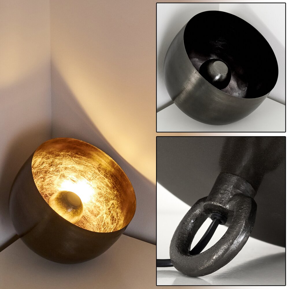 Lampe à poser Bluestone Acier brossé, 1 lumière main product photo